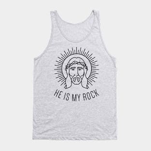 Jesus is my rock Tank Top